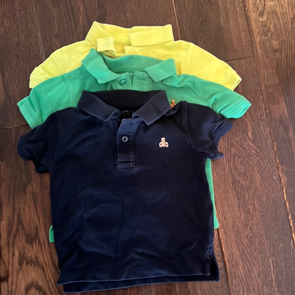 Lime green, green and blue Gap polos!
